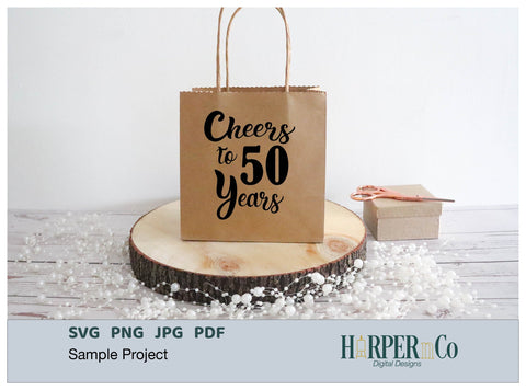50 Year SVG PNG Cut EPS File SVG HarperNCo 