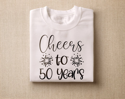 50th Birthday SVG Bundle, 6 Designs, 50 And Fabulous SVG, Cheers To 50 Years SVG, Hello Fifty SVG, It Took 50 Years To Look This Good SVG SVG HappyDesignStudio 