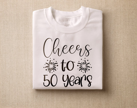 50th Birthday SVG Bundle, 6 Designs, 50 And Fabulous SVG, Cheers To 50 Years SVG, Hello Fifty SVG, It Took 50 Years To Look This Good SVG SVG HappyDesignStudio 
