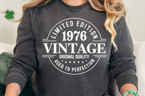 50th Birthday SVG, Vintage 1976 Design, Custom Birthday Svg Bundle SVG DesignDestine 