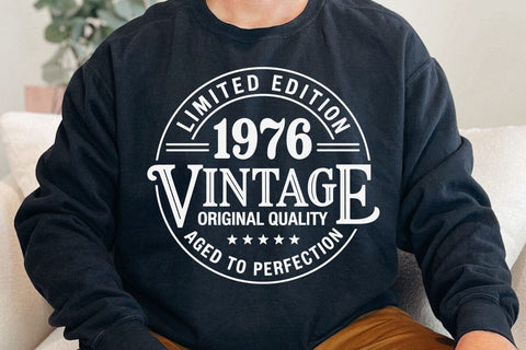 50th Birthday SVG, Vintage 1976 Design, Custom Birthday Svg Bundle SVG DesignDestine 