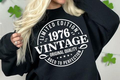 50th Birthday SVG, Vintage 1976 Design, Custom Birthday Svg Bundle SVG DesignDestine 