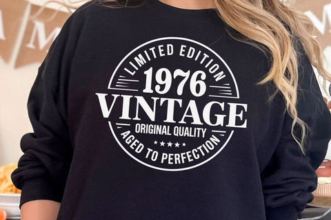 50th Birthday SVG, Vintage 1976 Design, Custom Birthday Svg Bundle SVG DesignDestine 
