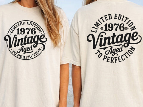 50th Birthday SVG, Vintage 1976 Design, Custom Birthday Svg Bundle SVG DesignDestine 