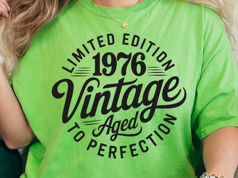50th Birthday SVG, Vintage 1976 Design, Custom Birthday Svg Bundle SVG DesignDestine 