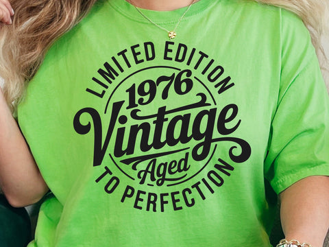 50th Birthday SVG, Vintage 1976 Design, Custom Birthday Svg Bundle SVG DesignDestine 