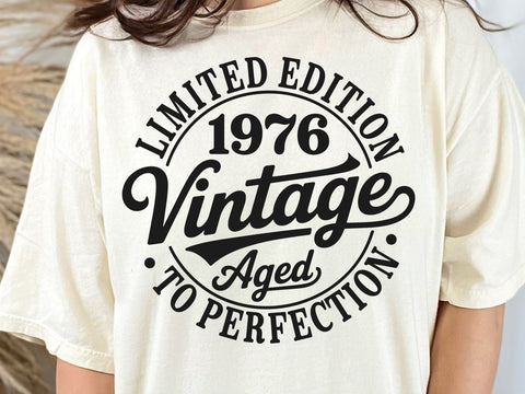 50th Birthday SVG, Vintage 1976 Design, Custom Birthday Svg Bundle SVG DesignDestine 