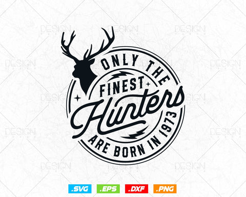 51 Years Old Deer Hunter Hunting 51th Birthday Svg Png, Outdoors Deer Hunting Clipart Gifts for Men Svg Files for Cricut, Instant Download SVG DesignDestine 