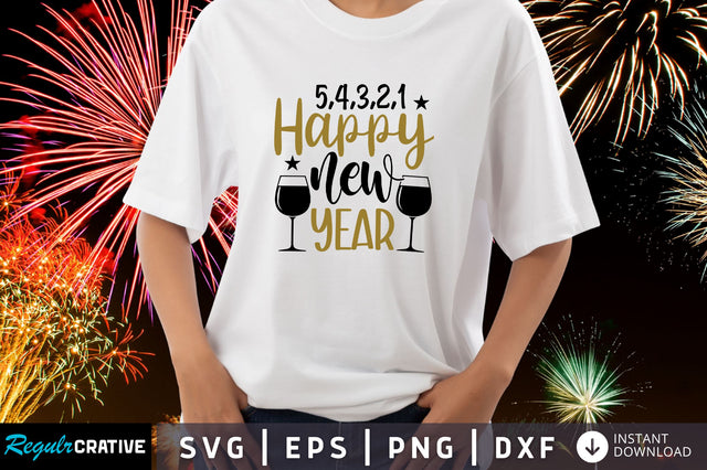54321happy new year Svg Design SVG Regulrcrative 