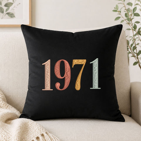 55th Birthday Embroidery File, Born in 1971 Birthday Gift, 1971 Machine Embroidery Design Embroidery/Applique DESIGNS PatternFeed8 