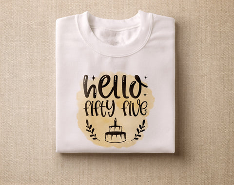 55th Birthday Sublimation Designs Bundle, 6 55th Birthday PNG Files, 55 And Fabulous PNG, Cheers To 55 Years PNG, Hello Fifty Five PNG, Vintage 1970 PNG Sublimation HappyDesignStudio 