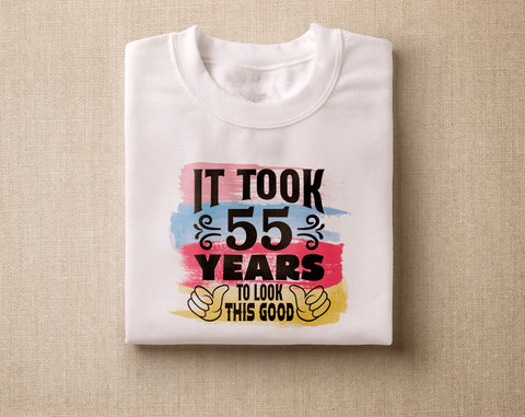 55th Birthday Sublimation Designs Bundle, 6 55th Birthday PNG Files, 55 And Fabulous PNG, Cheers To 55 Years PNG, Hello Fifty Five PNG, Vintage 1971 PNG Sublimation HappyDesignStudio 