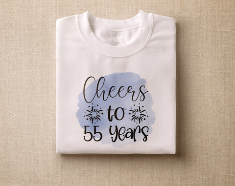 55th Birthday Sublimation Designs Bundle, 6 55th Birthday PNG Files, 55 And Fabulous PNG, Cheers To 55 Years PNG, Hello Fifty Five PNG, Vintage 1971 PNG Sublimation HappyDesignStudio 