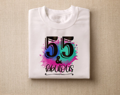 55th Birthday Sublimation Designs Bundle, 6 55th Birthday PNG Files, 55 And Fabulous PNG, Cheers To 55 Years PNG, Hello Fifty Five PNG, Vintage 1971 PNG Sublimation HappyDesignStudio 