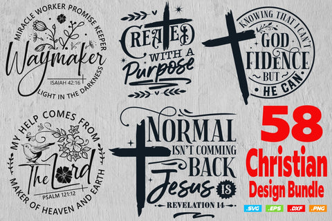 58 Jesus SVG Design Bundle , Religious Svg, Christian Svg, Jesus Svg, Bible Verses Svg, Faith Svg SVG DesignDestine 