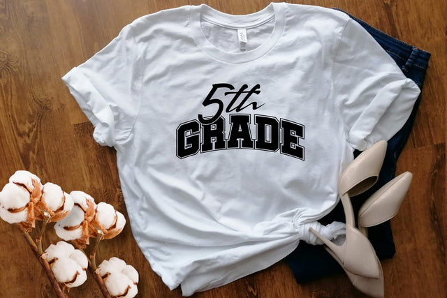 5th Grade Svg Png Files, Fifth Grade Svg, 5th Grade Cricut, Back to School, Squad, First day of School, Crew SVG DesignDestine 