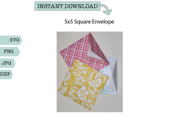5x5 Envelope- Square Envelope SVG SVG Sharia Morton Designs 