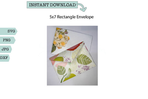 5x7 Envelope- Rectangular Envelope SVG Sharia Morton Designs 