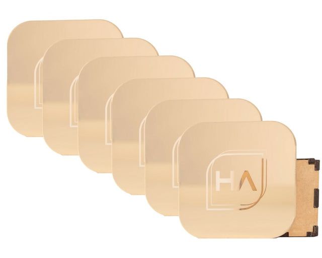 6 12 x 19 in Sheets, 1/8" Pale Gold Mirror Acrylic Sheets Physical Houston Acrylic 