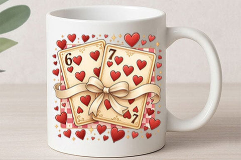6 & 7 of Hearts Love PNG SVG BillahCrafts 