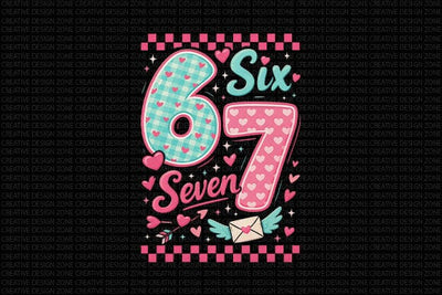 6 7 Valentine Numbers PNG SVG BillahCrafts 