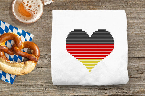 6 Color Striped Heart Embroidery Embroidery/Applique DESIGNS Designed by Geeks 