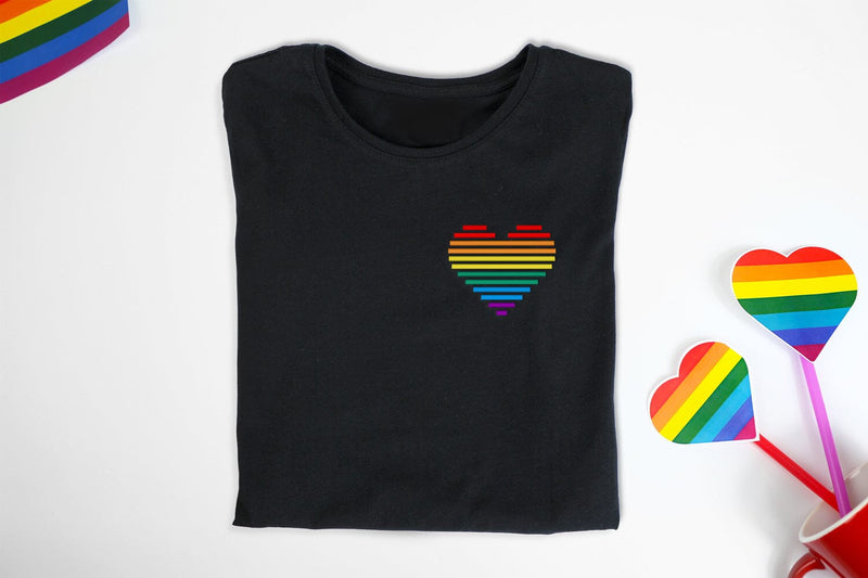 6 Color Striped Heart Mini Embroidery Embroidery/Applique DESIGNS Designed by Geeks 