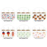 6 Holiday UV DTF Wraps for Glass Cans 9.7 x 4.3