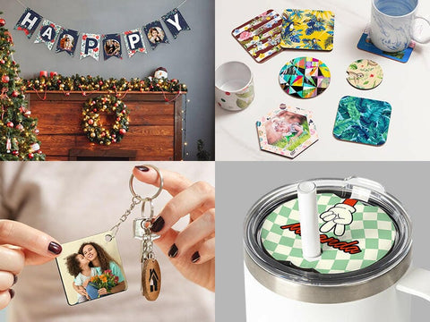 6 Pack 12 x 12 White Hardboard Sheets – Sublimation & Laser-Ready Physical Craft Express 