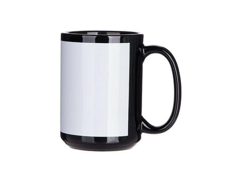6 Pack 15oz Black Sublimation Mug with White Patch | Craft Express Blanks for Sublimation Physical Craft Express 