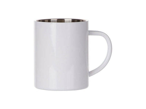 6 Pack 15oz Stainless Steel Sublimation Mugs – White Glossy Blanks Physical Craft Express 