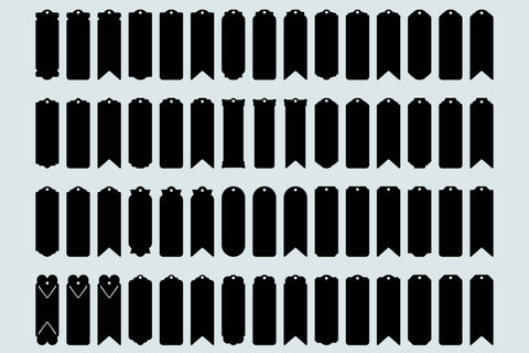 60 Bookmark Templates SVG Cut files for paper or laser cutting SVG Angel on Empire 