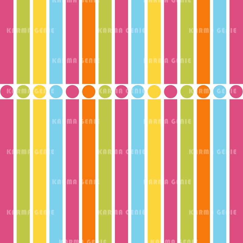 60s Style Mid Century Modern Colourful Neon Striped Pattern Digital Paper Digital Pattern Karma Genie Graphics 