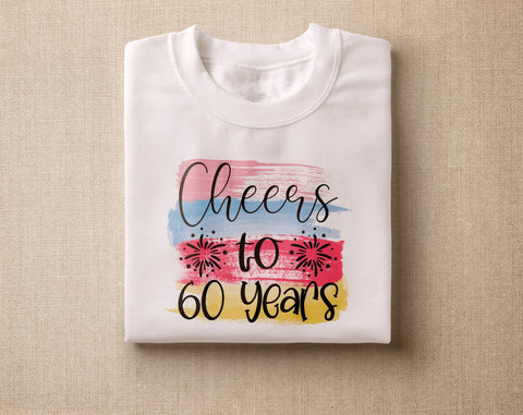 60th Birthday Sublimation Designs Bundle, 6 60th Birthday PNG Files, 60 And Fabulous PNG, Cheers To 60 Years PNG, Vintage 1966 PNG, Hello Sixty PNG Sublimation HappyDesignStudio 