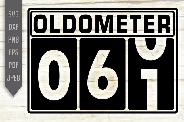 61st Birthday Svg. Oldometer Svg. Man Birthday Svg. Sixty One Years Svg. Birthday Boy Svg. Car Svg. Odometer Svg. Cricut Silhouette dxf SVG Mint And Beer Creations 