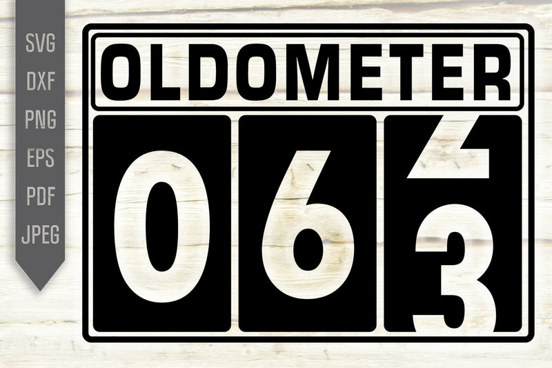 63rd Birthday Svg. Oldometer Svg. Man Birthday Svg. Sixty Three Years Svg. Birthday Boy Svg. Car Svg. Odometer Svg. Cricut Silhouette dxf SVG Mint And Beer Creations 