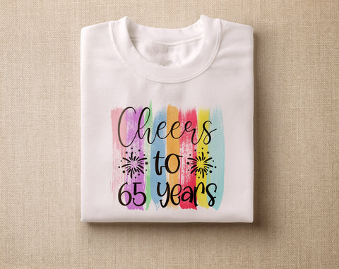 65th Birthday Sublimation Designs Bundle, 6 65th Birthday PNG Files, 65 And Fabulous PNG, Cheers To 65 Years PNG, Hello Sixty Five PNG, Vintage 1961 PNG Sublimation HappyDesignStudio 