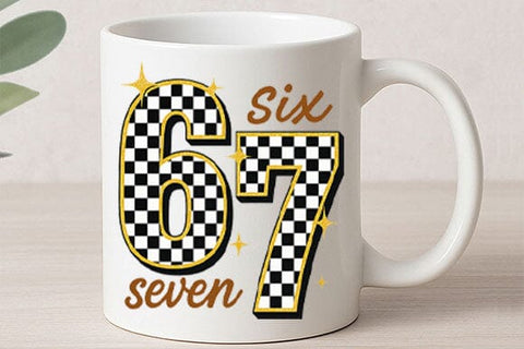 67 Checkered Number PNG SVG BillahCrafts 