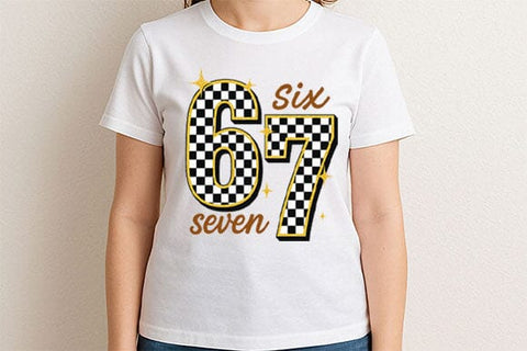 67 Checkered Number PNG SVG BillahCrafts 