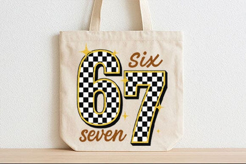 67 Checkered Number PNG SVG BillahCrafts 