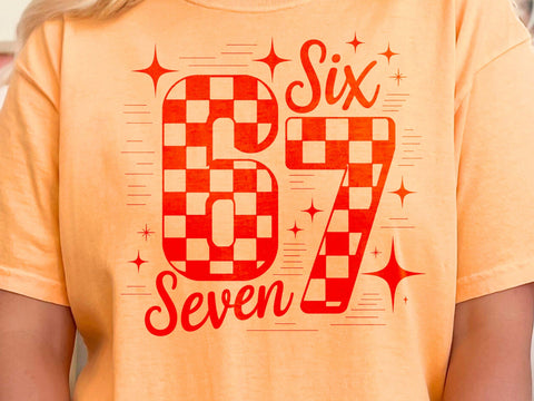 67 checkered png, checkered 67 svg, 6 7 checkered, 67 cute svg, unique 67 png SVG DesignDestine 