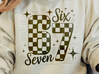 67 checkered png, checkered 67 svg, 6 7 checkered, 67 cute svg, unique 67 png SVG DesignDestine 