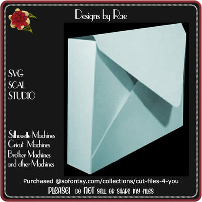 698 Envelope Box Thick | Multiple Machine Formats SVG Designs by Rae 