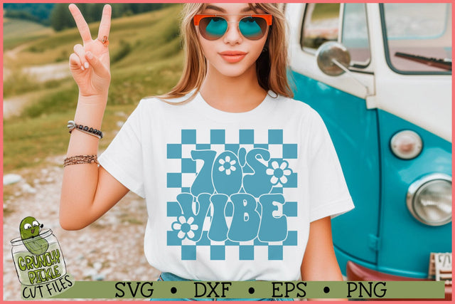 70's Vibe SVG File SVG Crunchy Pickle 