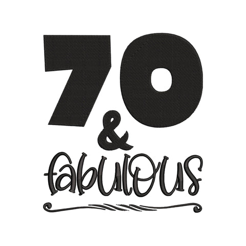 70th Birthday Embroidery Designs Bundle - 6 Designs, 70th Birthday Embroidery Patterns, 70th Birthday PES Files, 70th Birthday Embroidery Files Embroidery/Applique DESIGNS HappyDesignStudio 