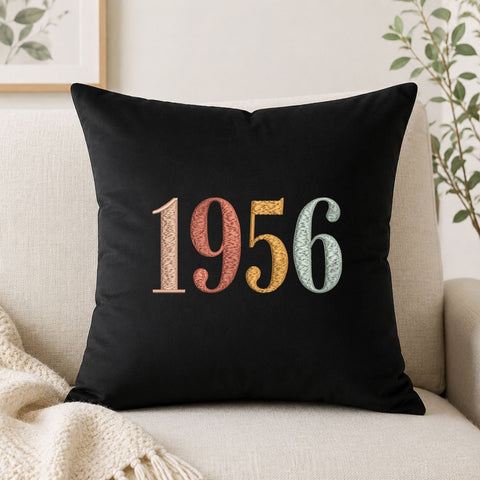 70th Birthday Embroidery File, Born in 1956 Birthday Gift, 1956 Machine Embroidery Design Embroidery/Applique DESIGNS PatternFeed8 