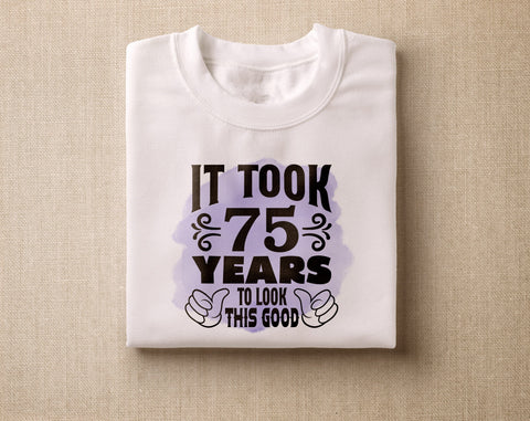 75th Birthday Sublimation Designs Bundle, 6 75th Birthday PNG Files, 75 And Fabulous PNG, Cheers To 75 Years PNG, Hello Seventy Five PNG, Vintage 1951 PNG Sublimation HappyDesignStudio 