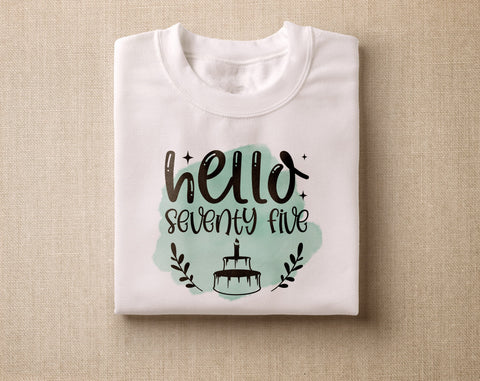75th Birthday Sublimation Designs Bundle, 6 75th Birthday PNG Files, 75 And Fabulous PNG, Cheers To 75 Years PNG, Hello Seventy Five PNG, Vintage 1951 PNG Sublimation HappyDesignStudio 