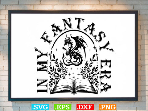 8 Fantasy Book T-Shirt Design Bundle, Dragons Bookish SVG, Book Lover Dragon Svg SVG Creativeart88 