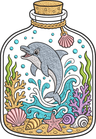8 inch Dolphin in a Glass Bottle.PNG